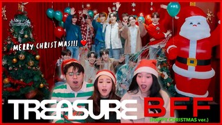 TREASURE - WEB DRAMA '남고괴담' OST [BFF] (HAPPY CHRISTMAS ver.) REACTION ❤️🎄🎁 | SIBLINGS REACT