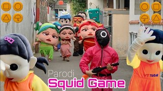 Squid Game Parodi 🤡 Squid game badut karakter badut Mampang warrior