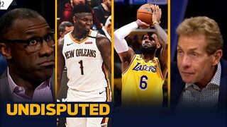 UNDISPUTED - Skip & Shannon debate LeBron's Lakers vs. Zion's Pelicans; Russ coming off the bench?