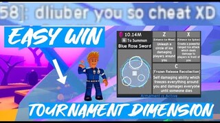 Blue Rose Sword Armament *HACK* easy win in Tournament Dimension|Roblox Anime Fighting Simulator