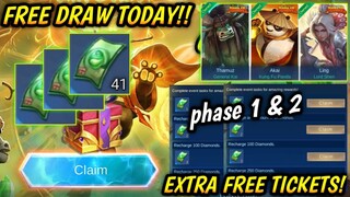 FREE TICKETS TODAY (CLAIM NOW)! FREE DRAW KUNG FU PANDA SKIN EVENT 2022! - MLBB