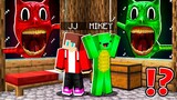 JJ and Mikey HIDE From Creepy Cartoon Cats ! Attack At Night - in Minecraft Maizen