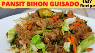 PANCIT BIHON GUISADO | Simple Filipino Rice Noodle | Pansit Bihon | Pang Negosyo | STREETFOOD