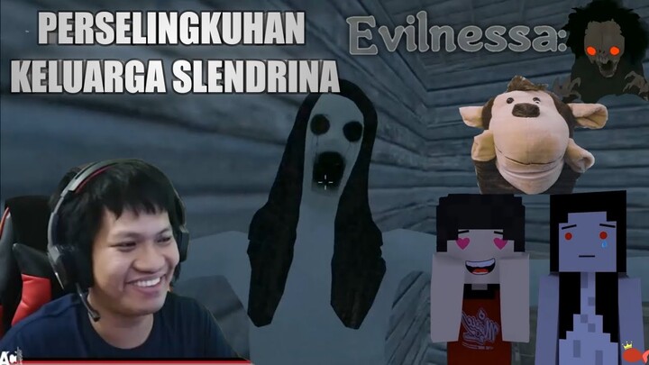 Moment ACI GameSpot Dijumpscare Neng Evilnessa & Tampolan Nyemot ~ Perselingkuhan Keluarga Slendrina