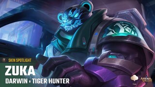 Skin Spotlight | Zuka - Darwin: Tiger Hunter | Arena of Valor - TiMi