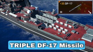 Modern Warships: TRIPLE DF-17 Missile. online match.