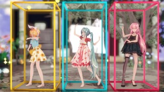 【Hatsune/Mirune/Kagamine Suzu MMD】เป็ด! ถูกขังอยู่ในกล่องนิทรรศการ! การกระจายเลนส์ในชีวิตประจำวัน