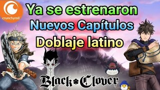 Ya se estrenaron más Capítulos doblados de Black clover 🤯 Son un montón 🤯