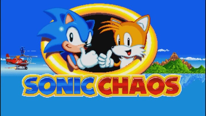 Sonic Mania With Sonic Chaos Title Screen And Turquoise Hill Zone With Custom Boss