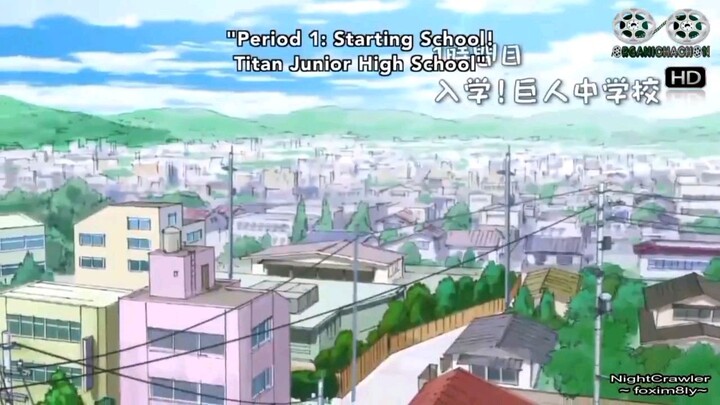 Attack on titan Junior high school funny moment