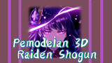Pemodelan 3D Raiden Shogun