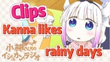 [Miss Kobayashi's Dragon Maid]  Clips | Kanna likes rainy days