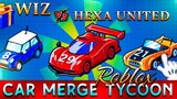 Car Racing Against Hexa United | Car Merge Tycoon | Roblox
