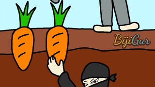 Carrot thief #animasilucu #kartunlucu #funnyanimation #funnycartoon