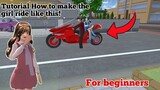 Motorcycle ride girl tutorial in SAKURA SCHOOL SIMULATOR