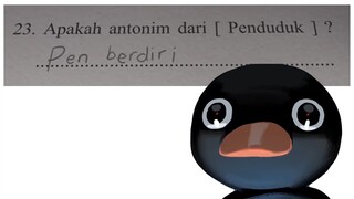 Jawaban Ulangan Mengkocak (Noot Noot Meme)