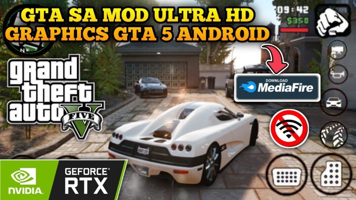 Download GTA SA Lite Mod Graphics Hd GTA 5 Mirip RTX Terbaru 2022 || GTA 5 ANDROID