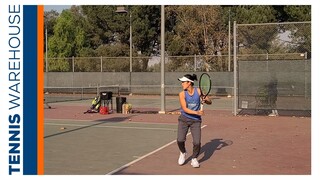 WTA Pro Lorraine Guillermo demos a bunch of Prince Tennis Racquets including the Phantom 100x & POG!