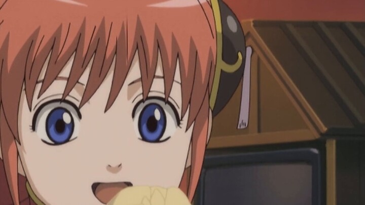 [Gintama] Kagura, jangan makan. Keluarga Gin-san hanya punya garam yang tersisa, dan dia kelaparan.