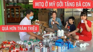 MTQ ở Mỹ cha nuôi Tài Camara gởi về 3 thùng quà to trị giá hơn 100 triệu tặng bà con