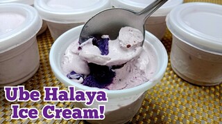 Ube Halaya Ice Cream - 2 Ingredients Only | Met's Kitchen