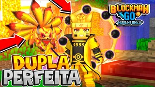 NARUTO e KURAMA JUNTOS !! (BLOCKMAN GO BED WARS)