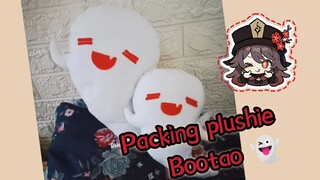 let's packing my very first plushie bootao 🥰❣️👻