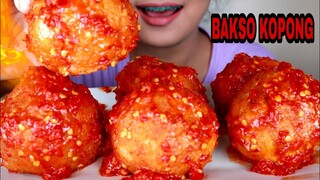 ASMR BAKSO GORENG KOPONG JUMBO SIRAM SAMBEL PEDES API 🔥 | ASMR MUKBANG INDONESIA