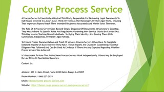 County Process Service
