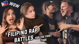 BRUTAL! Latinos react to Filipino RAP BATTLES for the first time ft Loonie | FLIPTOP