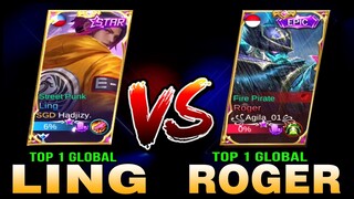 Top 1 Global Ling vs. Top 1 Global Roger in Rank ~ Mobile Legends