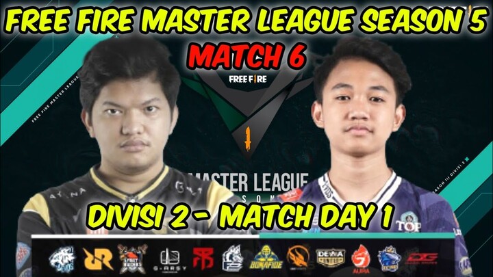 [MATCH 6] EVOS FREE FIRE MASTER LEAGUE SEASON 5 DIVISI 2 - MATCH DAY 1 | FFML