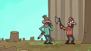 "Cartoon Box Series" can't guess the ending brain hole animation - Lumberjack