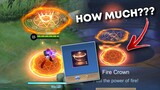 HOW MUCH IS THE FIRE CROWN EPIC RECALL?! | NEW BEST RECALL FOR FREESTYLE | CHOU GAMEPLAY - MLBB