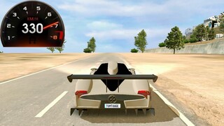 Pagani Zonda R, 0-330km/h on Santorini Driving School Sim