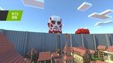 แจก+สอนลง Minecraft PE Map Addon  Attack on Titan เขตชิกันชิน่า with RTX