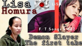 LISA - HOMURA 炎)(ほむら (DEMON SLAYER MOVIE) | THE FIRST TAKE | REACTION!🇯🇵