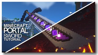 Minecraft: How to Build a Nether Portal Sword! (Vanilla Minecraft)