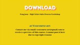 (WSOCOURSE.NET) Peng Joon – High Ticket Sales Process Workshop