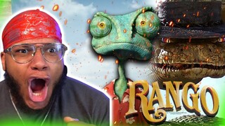 FIRST TIME WATCHING *RANGO* RATTLESNAKE JAKE IS INSANE!