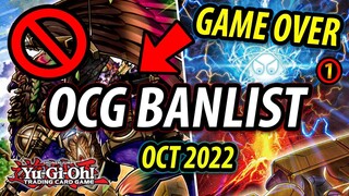 The NEW OCG banlist is NUTS... (OCT 2022)