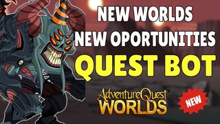 AQW- New World New Opportunities Bot - Bounty Hunter's Drone & Nulgath Birthday Gift | Grimoire 3.8+