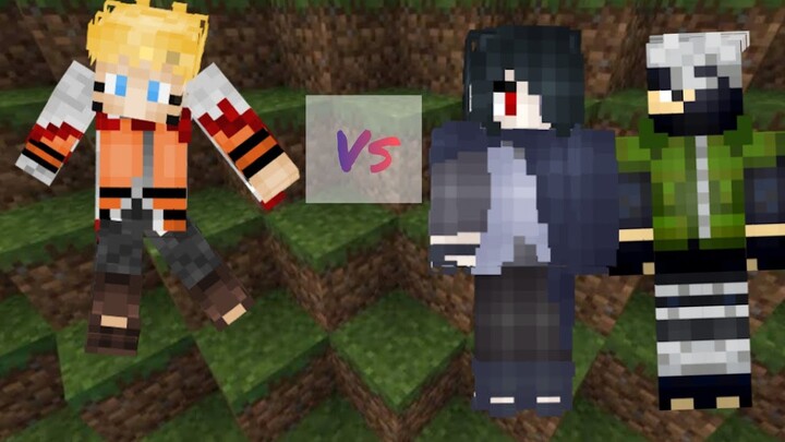 Minecraft Naruto vs Kakashi sasuke