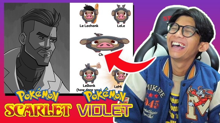 MEME REACTION IS BACK !! POKEMON SCARLET VIOLET LECHONK GIGACHAD MEME REVIEW !!