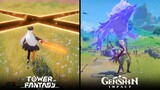 Tower of Fantasy VS Genshin Impact - Graphics and Detail Comparison