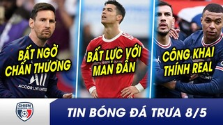 TIN BÓNG ĐÁ TRƯA 8/5: Messi BẤT NGỜ tái phát chấn thương? Ronaldo bất lực MU thiết lập kỷ lục xấu hổ