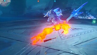 [ Genshin Impact ] Vulcan Stick Bloodless Ice Thunder Double Lizard