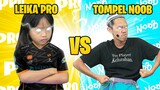 PRO PLAYER LEIKA VS NUB PLAYER TOMPEL 🫣😱LEIKA VS TOMPEL !!! KOMPILASI LEIKA GAMING 1 JAM