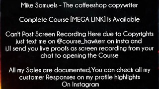 Mike Samuels Course The coffeeshop copywriter Download