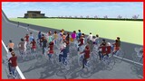 Bicycle Race Between NPCs || SAKURA School Simulator